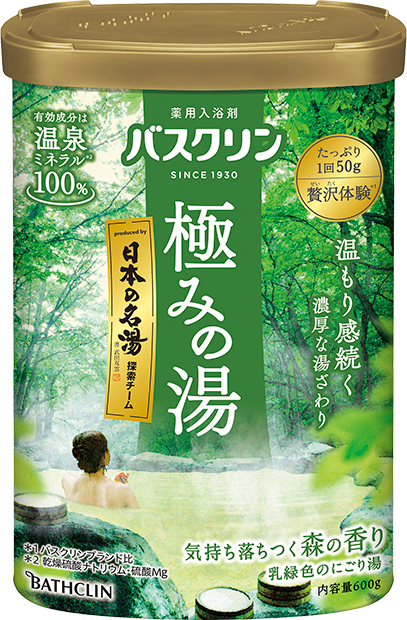 【お取り寄せ】バスクリン 極みの湯 気持ち落ち着く森の香り600g