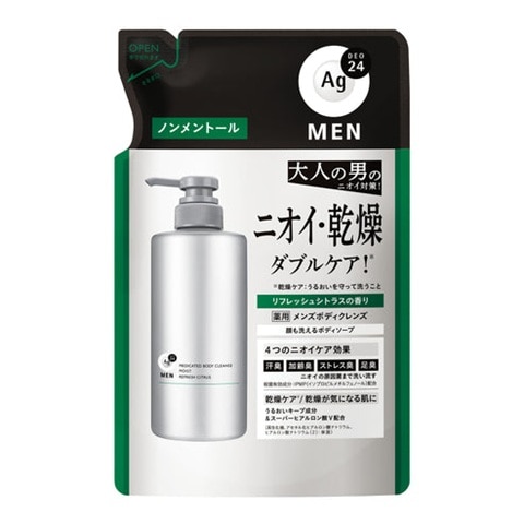 エージーデオ24メン 薬用メンズボディクレンズ ノンメントール つめかえ用 420ml