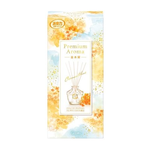 【お取り寄せ】玄関・リビング用消臭力 プレミアムアロマ Stick 金木犀 本体 65ml