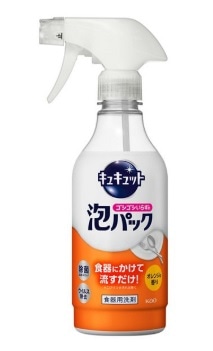 キュキュット ゴシゴシいらずの泡パック オレンジの香り 本体 430ml