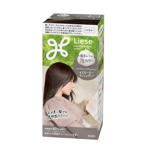 リーゼ 泡カラー スモーキーアッシュグレー