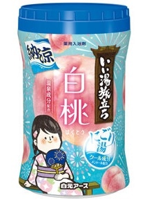 【お取り寄せ】いい湯旅立ちボトル 納涼にごり湯 白桃の香り 500g