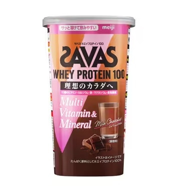 ザバス ホエイプロテイン100 マルチビタミン&ミネラル ミルクショコラ風味 280g