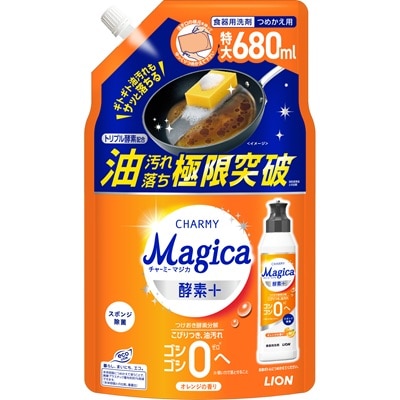 Magica 酵素+ オレンジの香り つめかえ用 特大サイズ 680ml