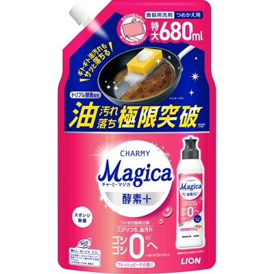 Magica 酵素+ フレッシュピーチの香り つめかえ用 特大サイズ 680ml