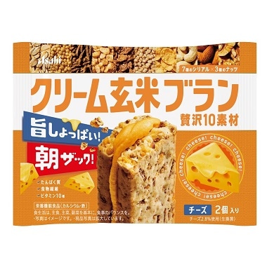 【お取り寄せ】アサヒ クリーム玄米ブラン 贅沢10素材 チーズ 2個入