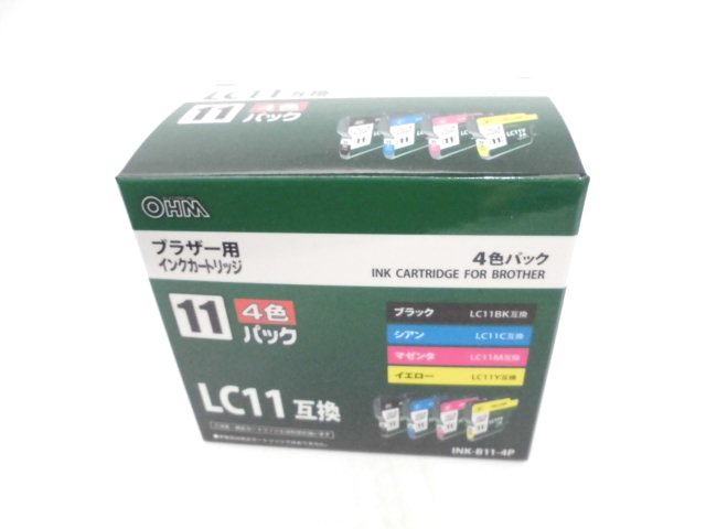 販売終了しました】ブラザーＬＣ１１－４ＰＫ応インクカートリッジ ４色パック: 日用品クリエイトSDネットショップ