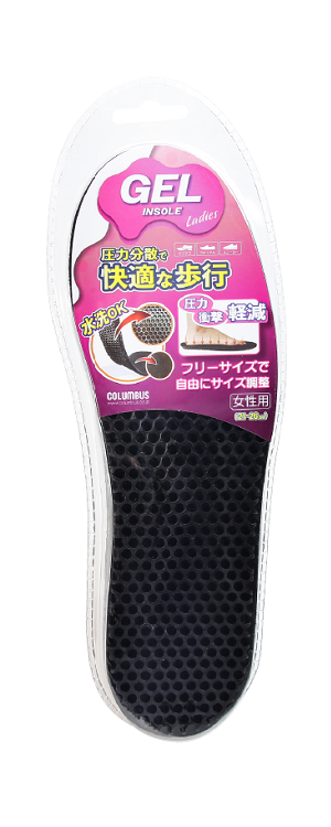 【お取り寄せ】コロンブス ジェルインソール 女性用フリー