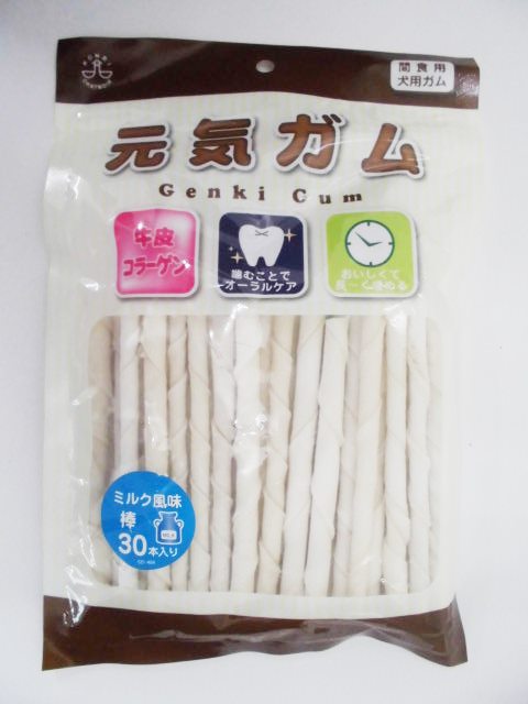 販売終了しました 元気ガム ミルク風味 棒 ３０本入り ペットクリエイトsdネットショップ