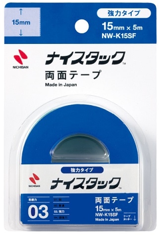 ニチバン ナイスタック両面テープ 強力タイプ １５ｍｍ×５ｍ: 日用品