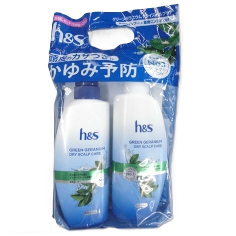h&S グリーンゼラニウム ドライスカルプケア お試し ポンプペア