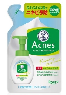 メンソレータム アクネス 薬用ふわふわな泡洗顔 つめかえ用 140ml