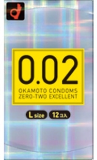 オカモト　0.02　EX　Lサイズ　12個入 (コンドーム）
