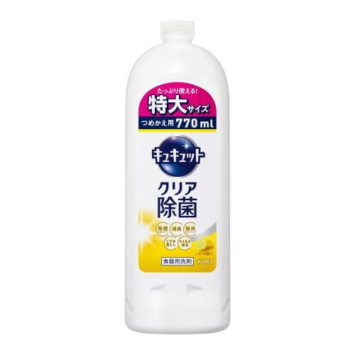 キュキュット　クリア除菌　レモンの香り　つめかえ用　７７０ml