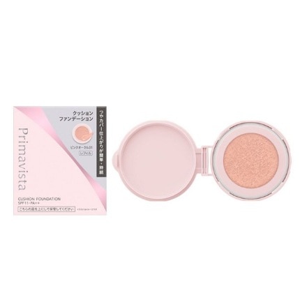プリマヴィスタ グロウカバー クッションファンデーション ピンクオークル 01