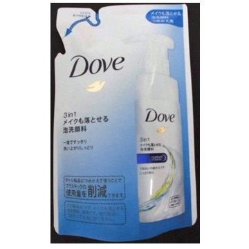 ダヴ 3in1メイクも落とせる洗顔 つめかえ用 120ml