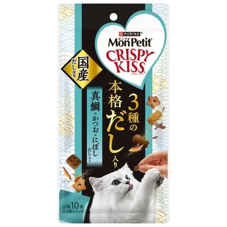 モンプチ クリスピーキッス 3種の本格だし入り 真鯛・かつお・にぼし 30g