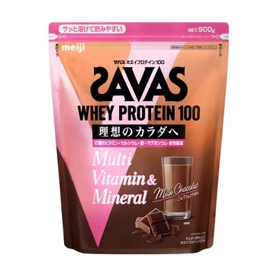 ザバス ホエイプロテイン100 マルチビタミン&ミネラル ミルクショコラ風味 900g