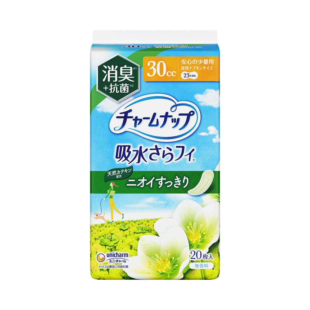 チャームナップ 吸水さらフィ 安心の少量用 消臭 30cc 20枚