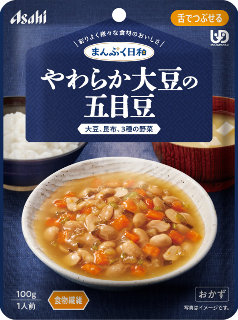 【お取り寄せ】まんぷく日和 やわらか大豆の五目煮 100g